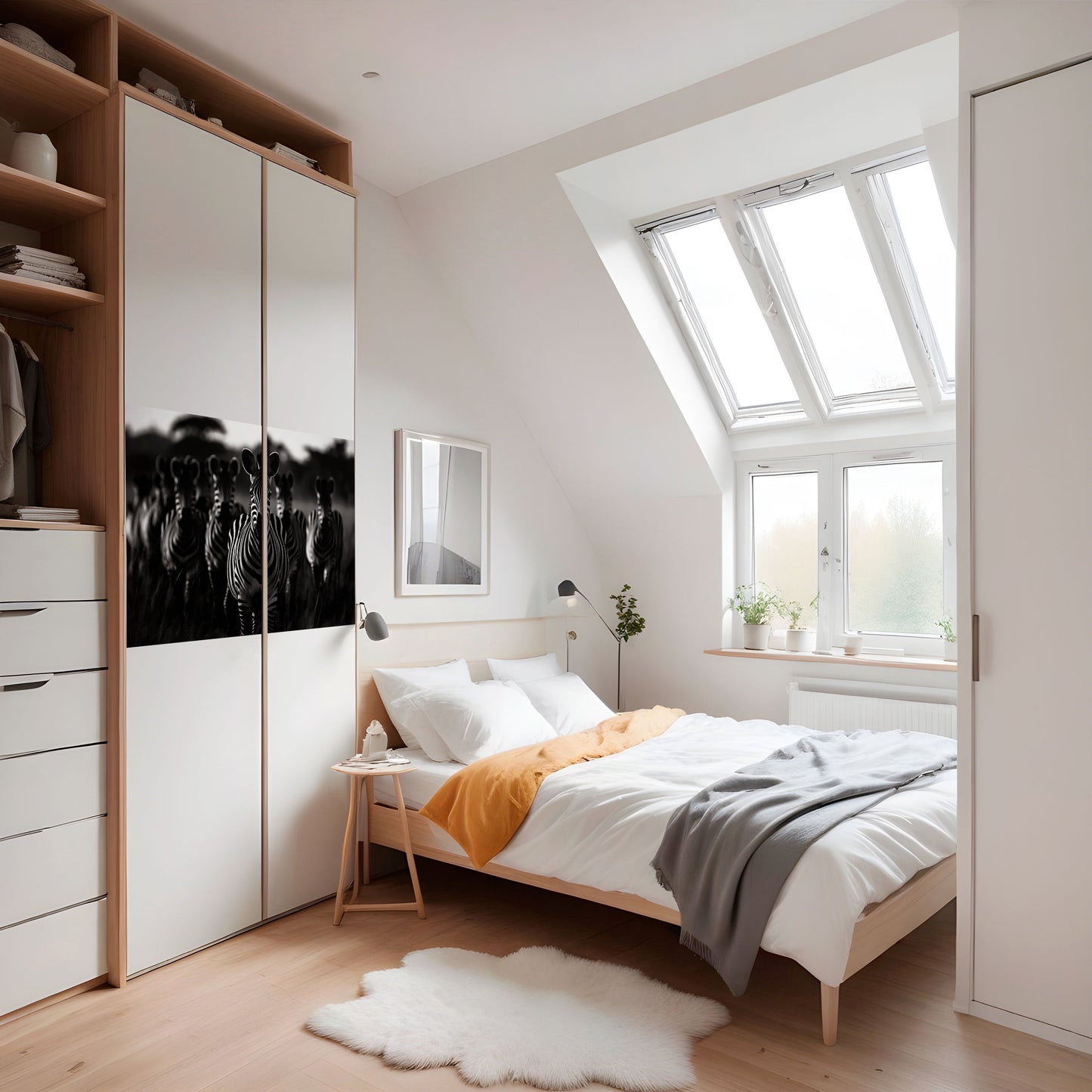 Poster orizzontale staccabile e attaccabile STRIPED SYMPHONY SAGA