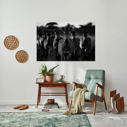 Poster orizzontale staccabile e attaccabile STRIPED SYMPHONY SAGA