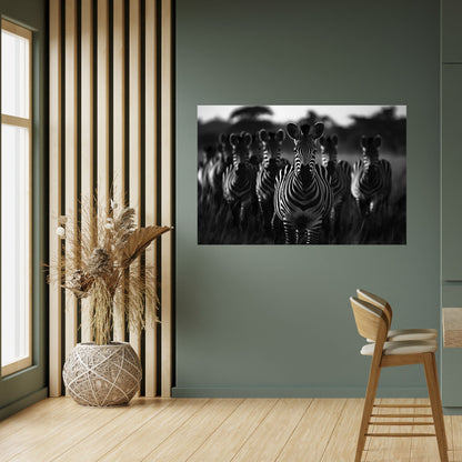 Poster orizzontale staccabile e attaccabile STRIPED SYMPHONY SAGA