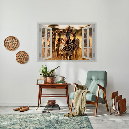 Poster orizzontale staccabile e attaccabile "SERENATA A RIGHE ALL'APERTO"