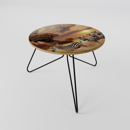 ZEBRA SUNSET SERENADE Coffee Table 60