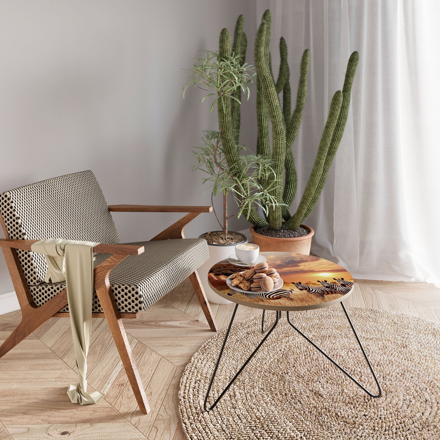 ZEBRA SUNSET SERENADE Coffee Table 60