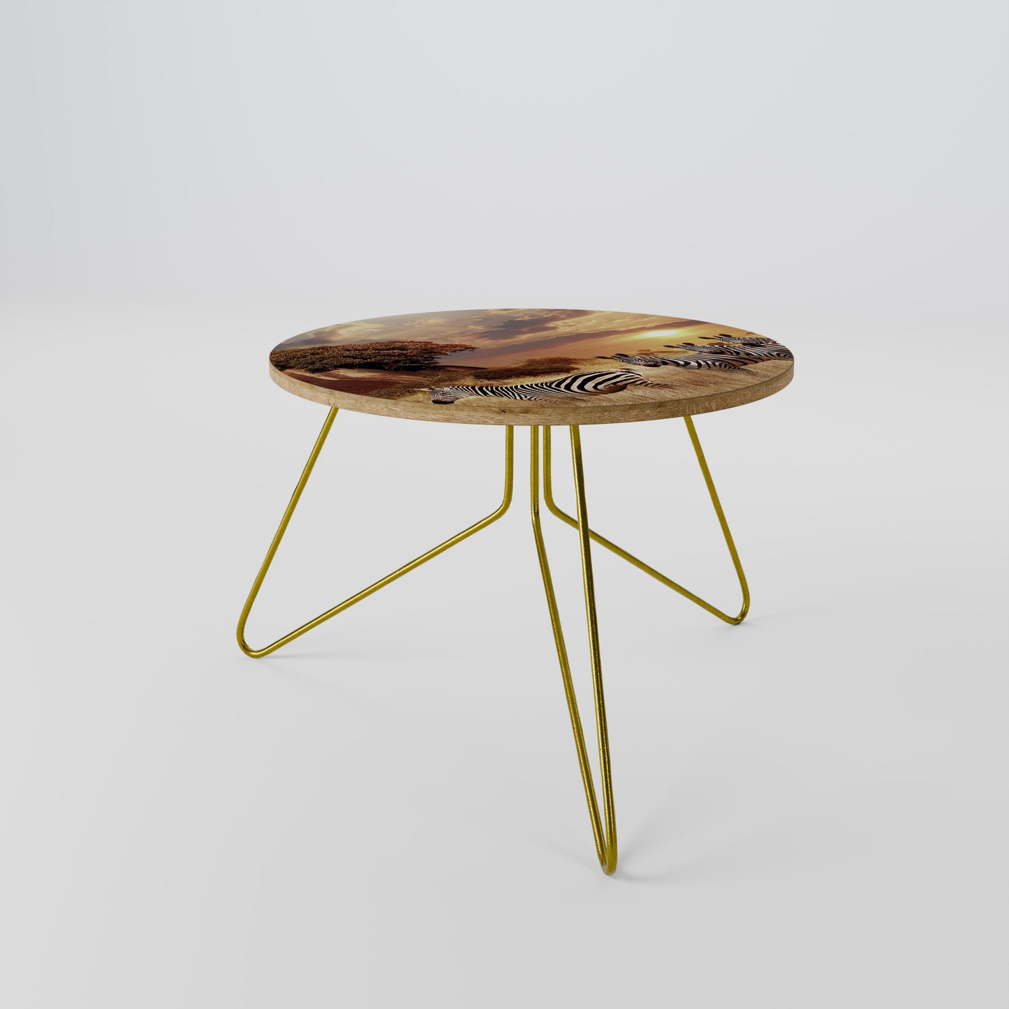 ZEBRA SUNSET SERENADE Coffee Table 60