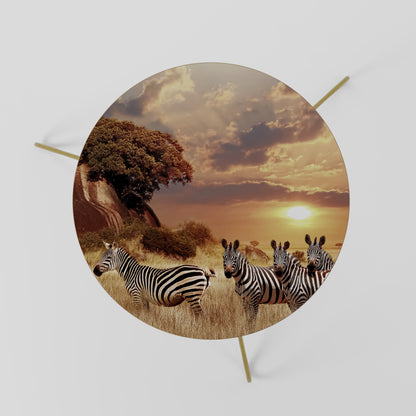 ZEBRA SUNSET SERENADE Coffee Table 60