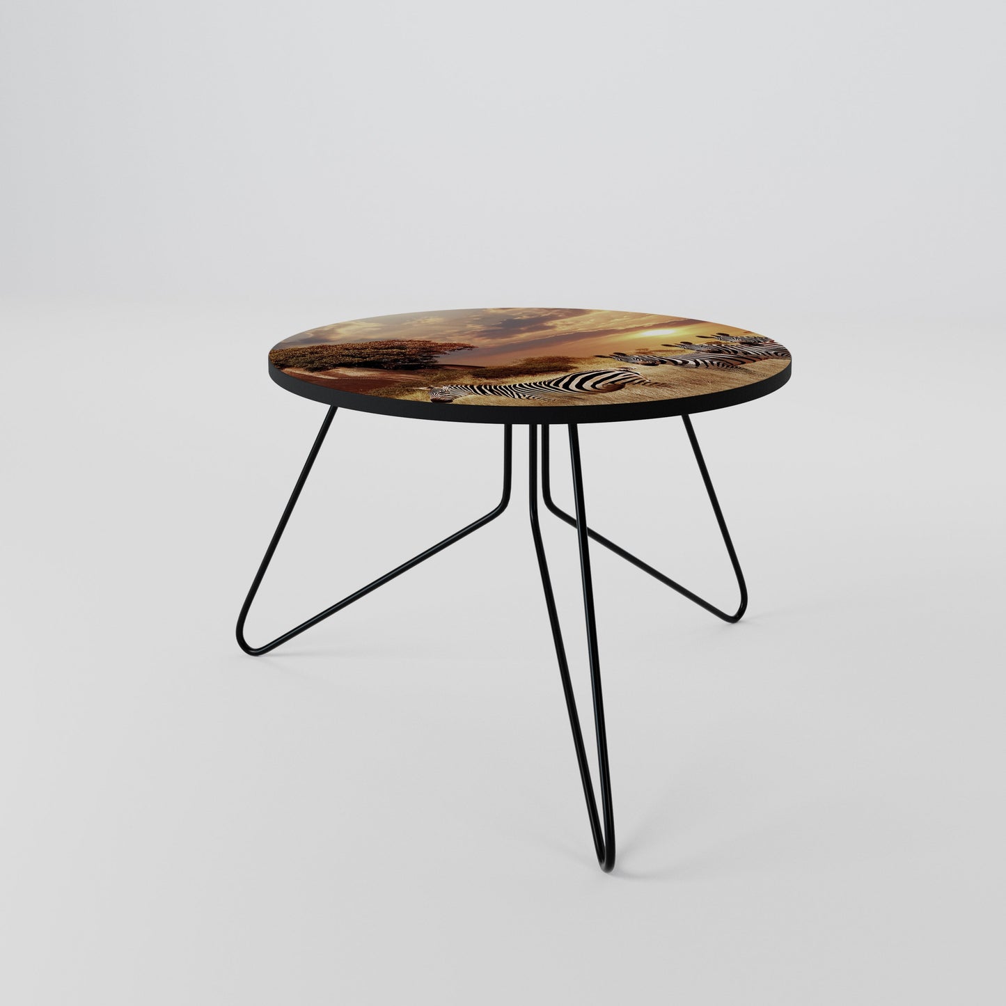 ZEBRA SUNSET SERENADE Coffee Table 60