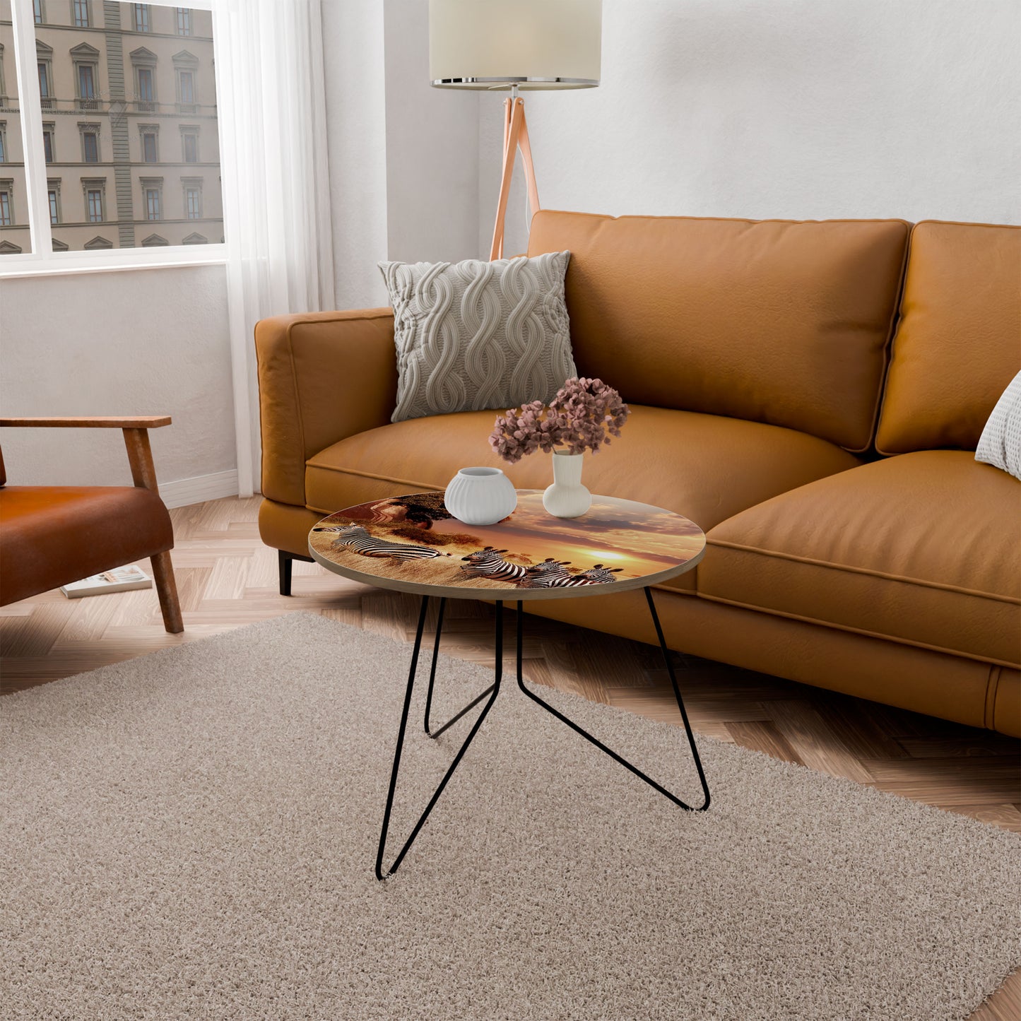 ZEBRA SUNSET SERENADE Coffee Table 69