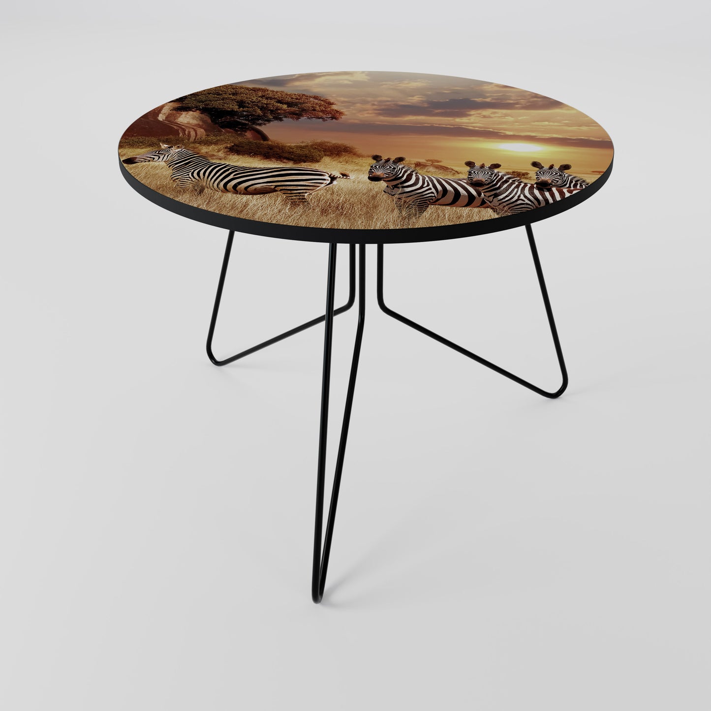 ZEBRA SUNSET SERENADE Coffee Table 69