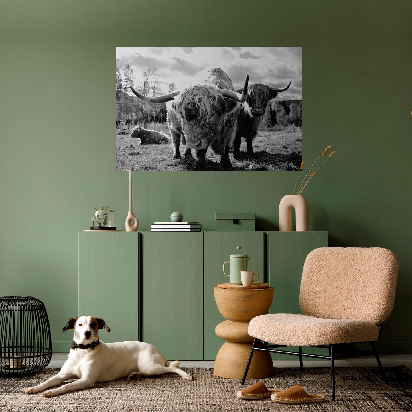 Poster orizzontale staccabile e attaccabile "QUIETE DELLE VECCHIE ANIME"