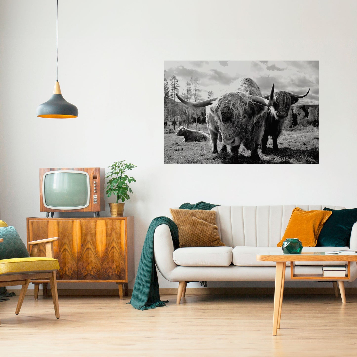 Poster orizzontale staccabile e attaccabile "QUIETE DELLE VECCHIE ANIME"