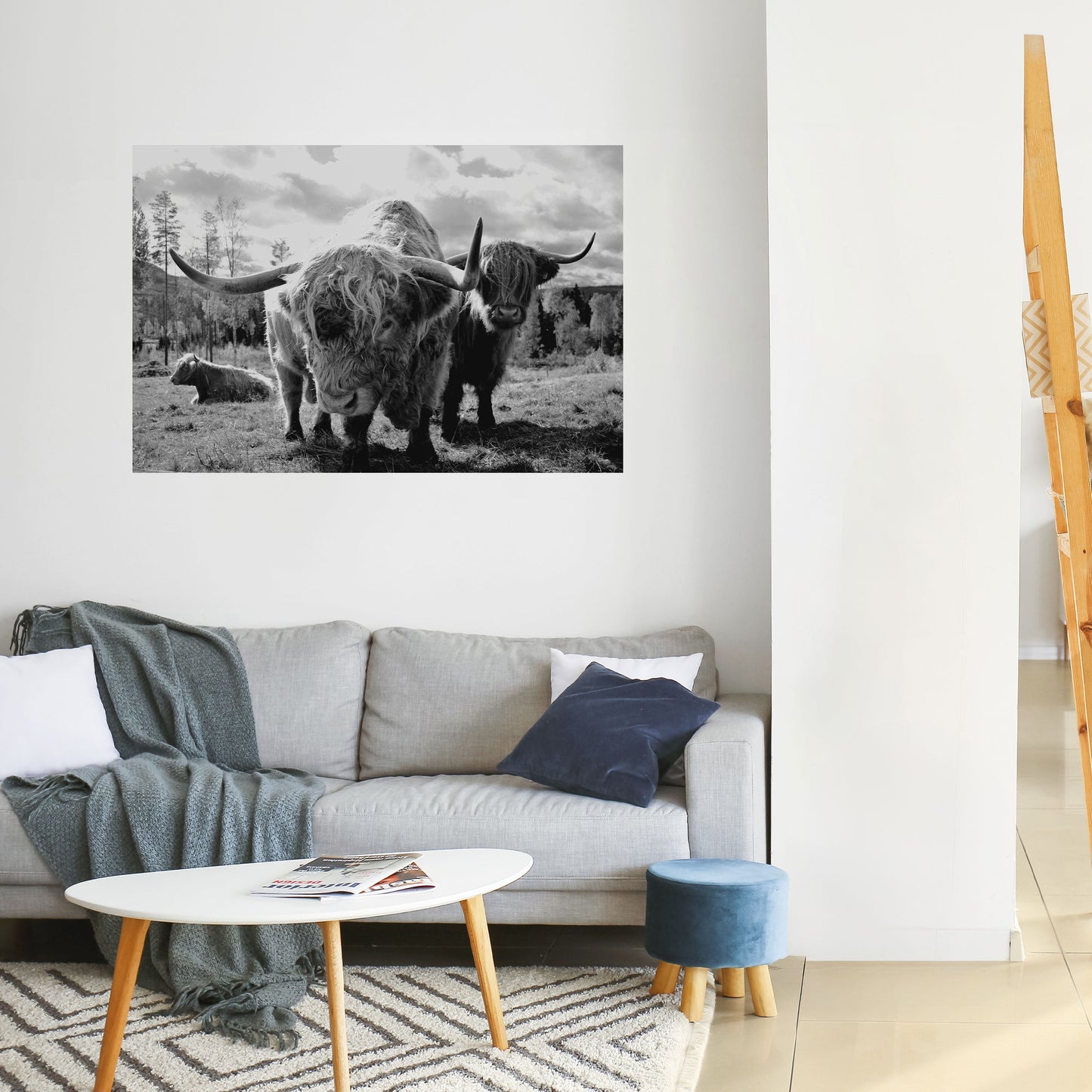 Poster orizzontale staccabile e attaccabile "QUIETE DELLE VECCHIE ANIME"