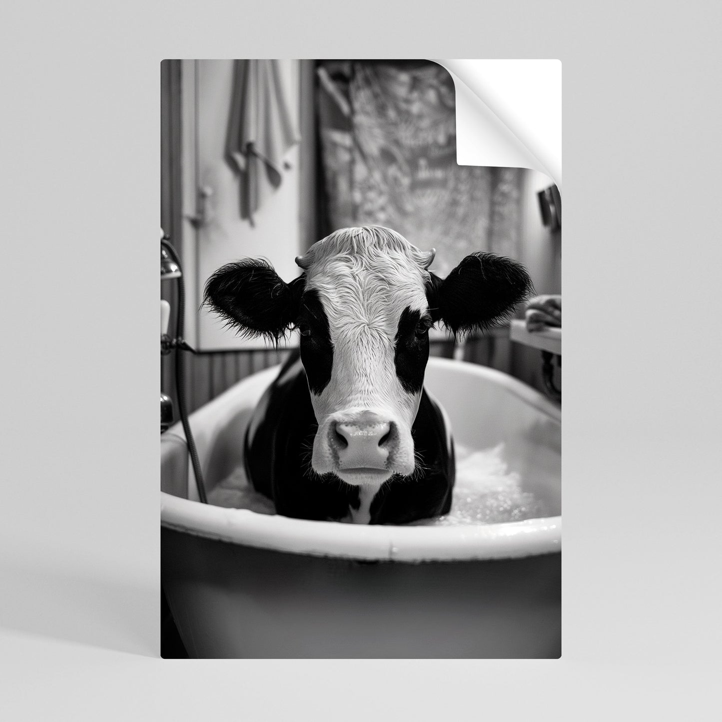 MONOCHROME MOOOD Poster verticale staccabile e attaccabile