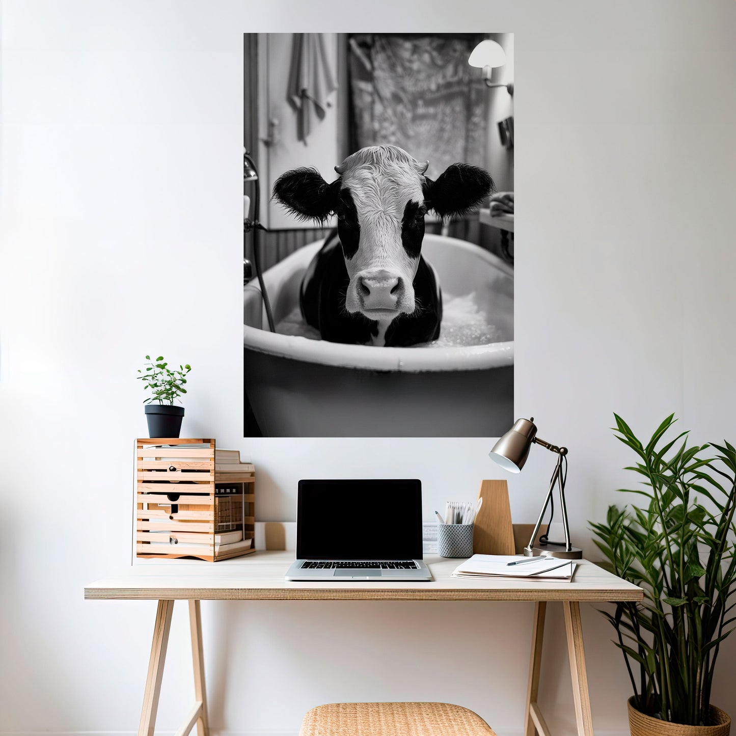 MONOCHROME MOOOD Poster verticale staccabile e attaccabile