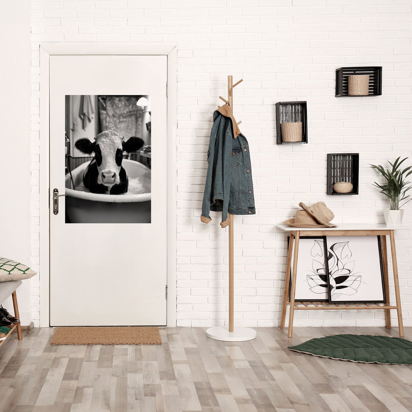 MONOCHROME MOOOD Poster verticale staccabile e attaccabile