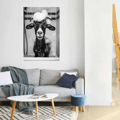 Poster verticale staccabile e attaccabile "BEATITUDINE IN BAGNO DI SCHIUMA"