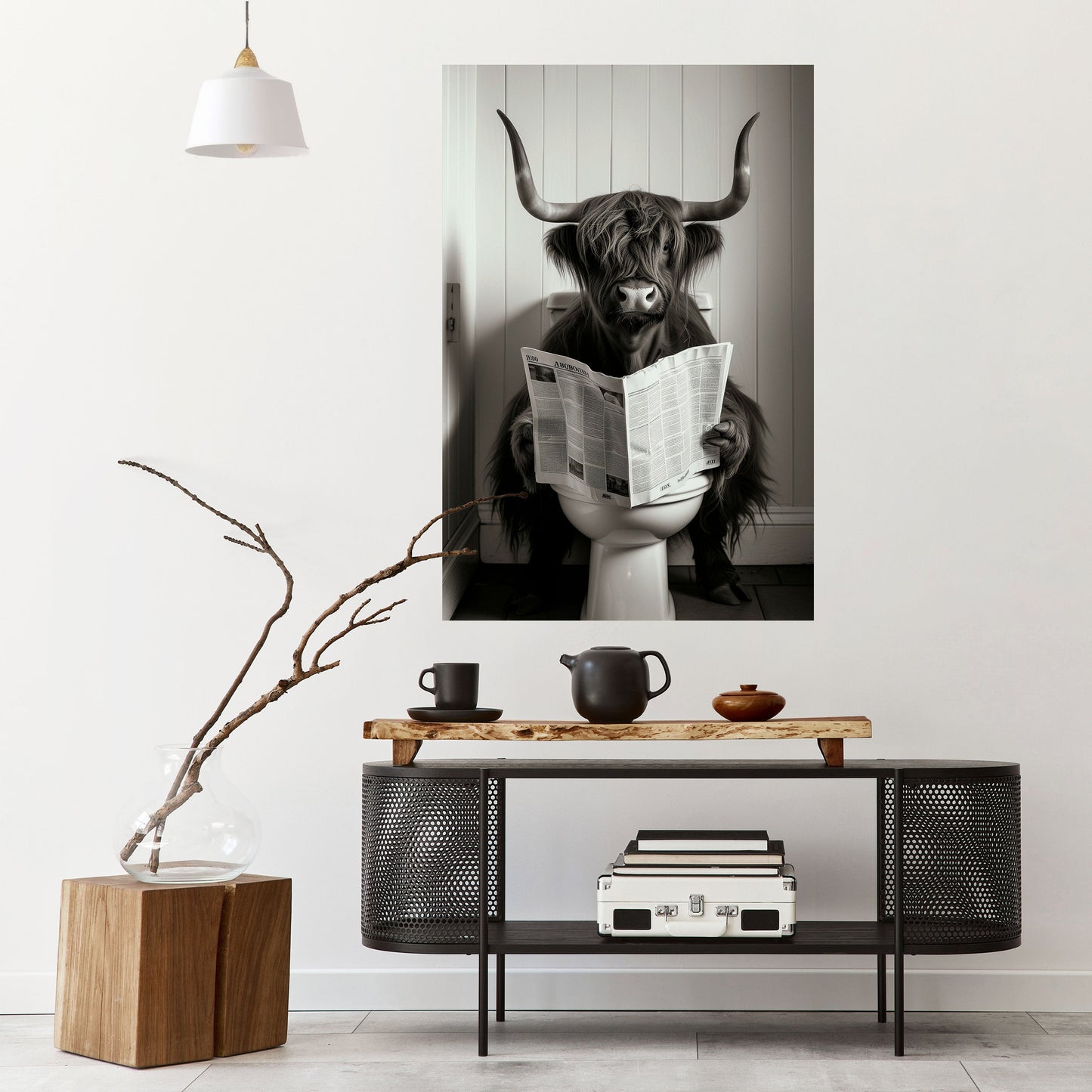 MOO-DY NEWS BREAK Poster verticale staccabile e attaccabile