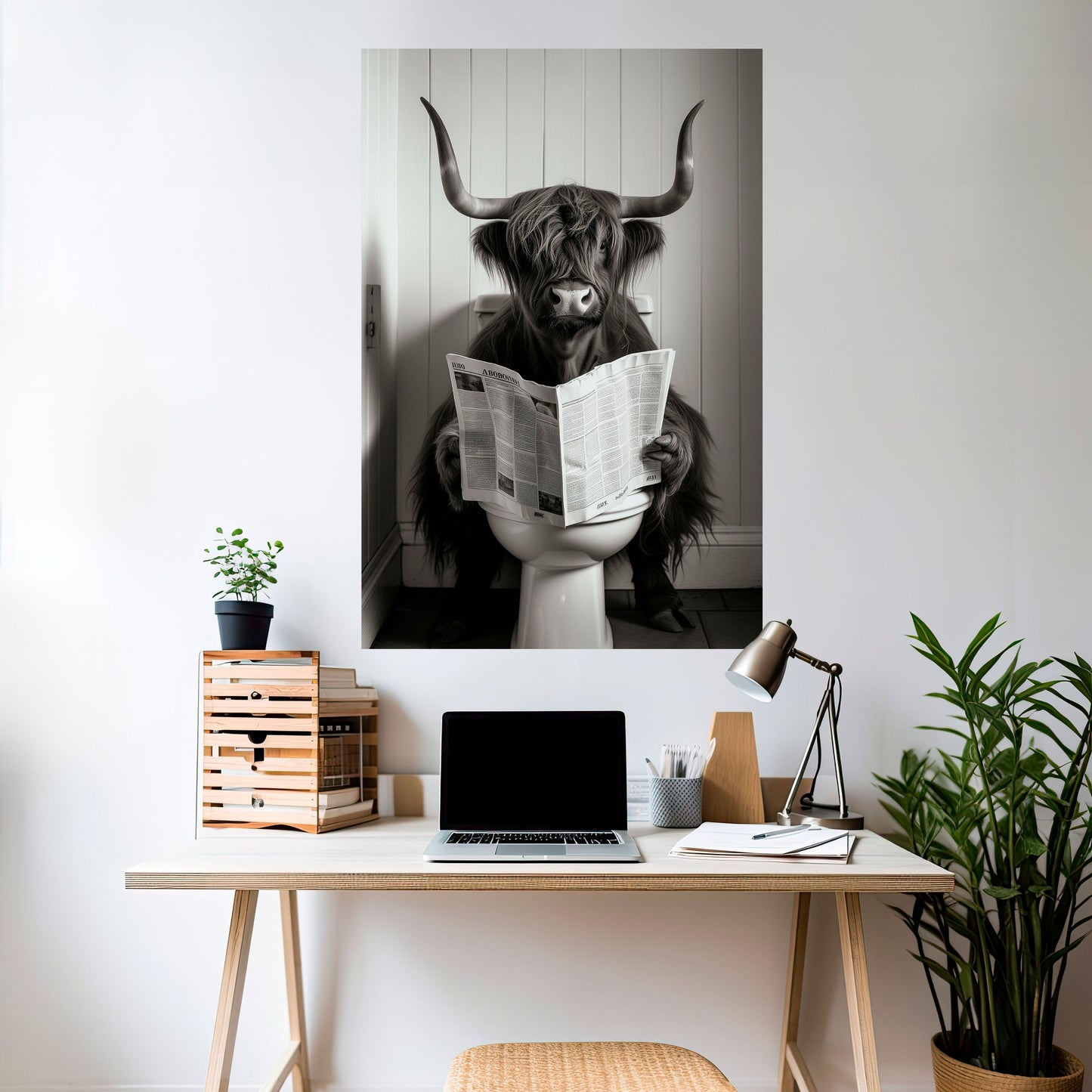 MOO-DY NEWS BREAK Poster verticale staccabile e attaccabile