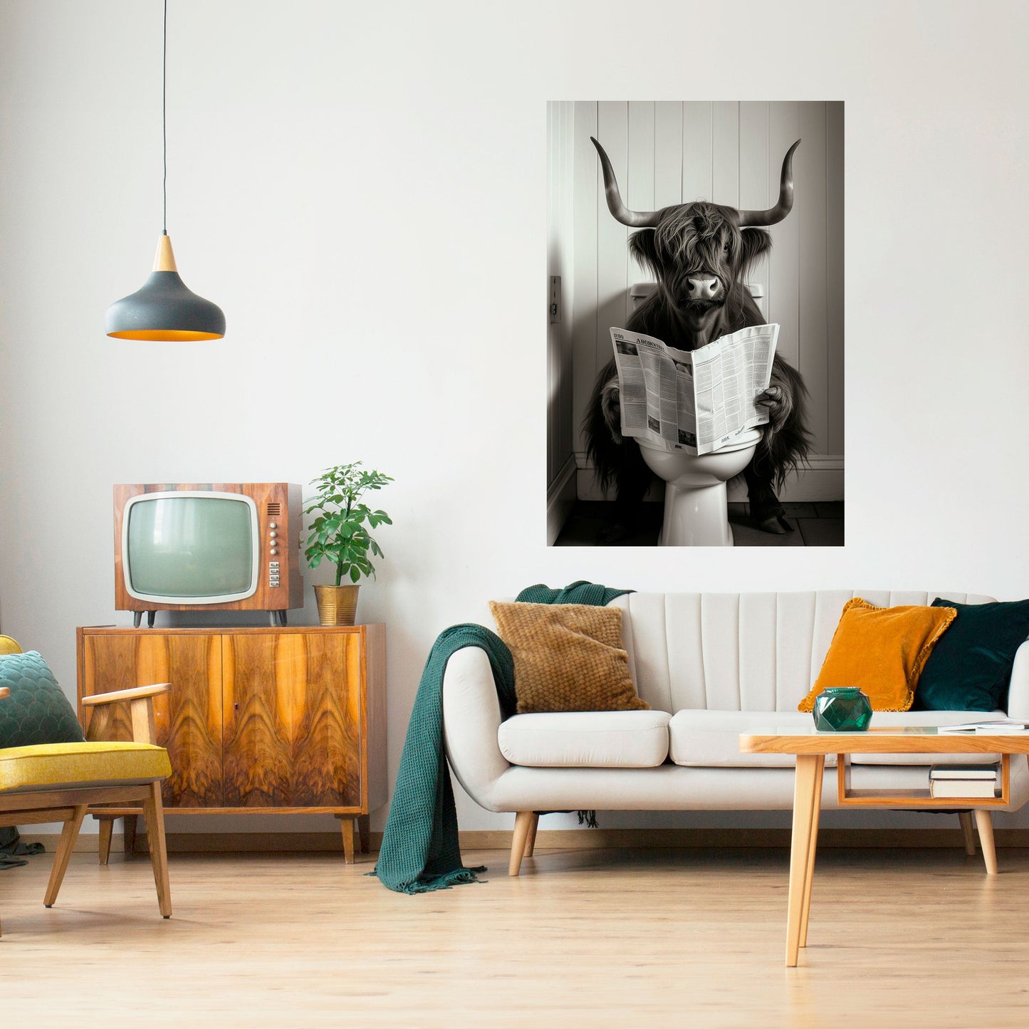 MOO-DY NEWS BREAK Poster verticale staccabile e attaccabile