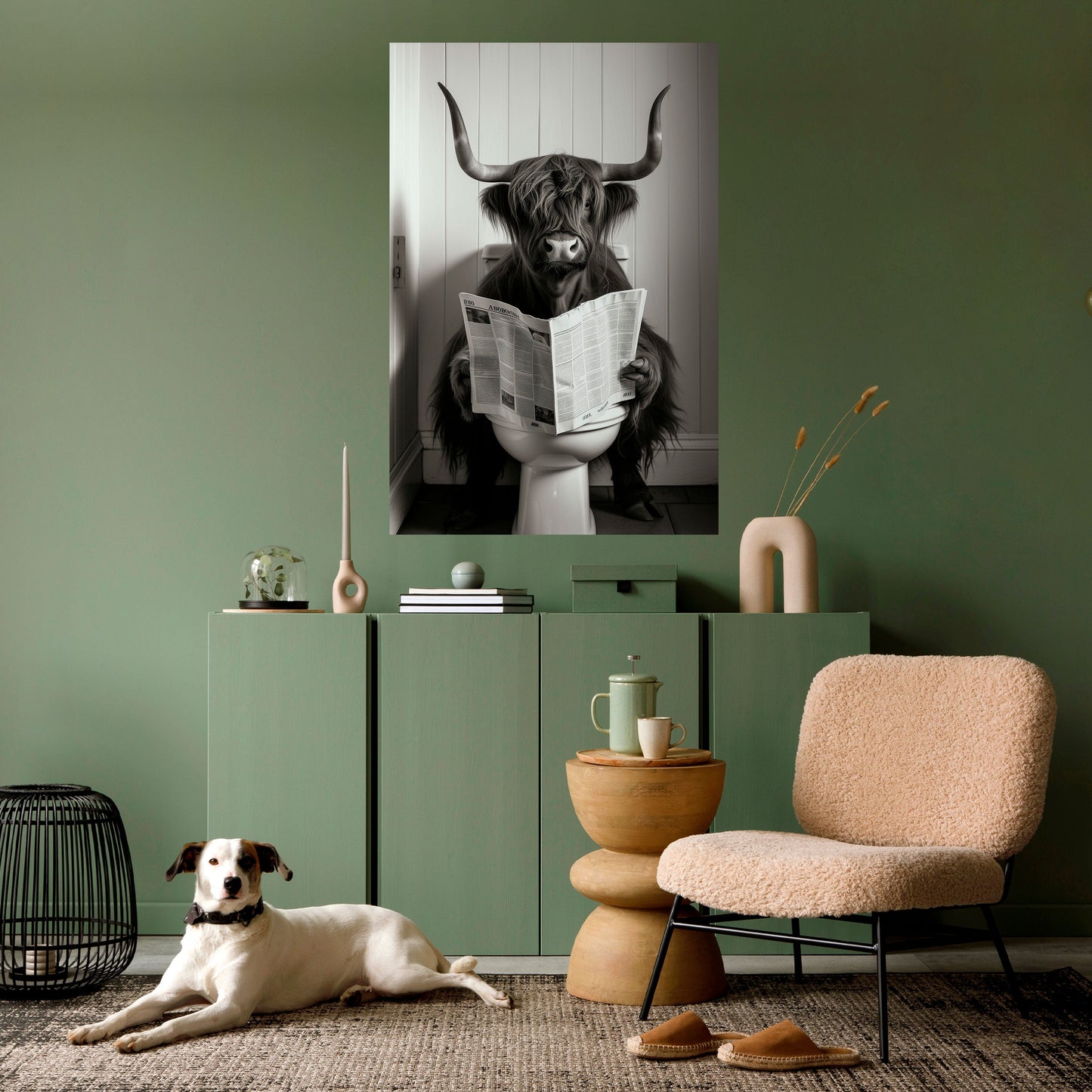 MOO-DY NEWS BREAK Poster verticale staccabile e attaccabile