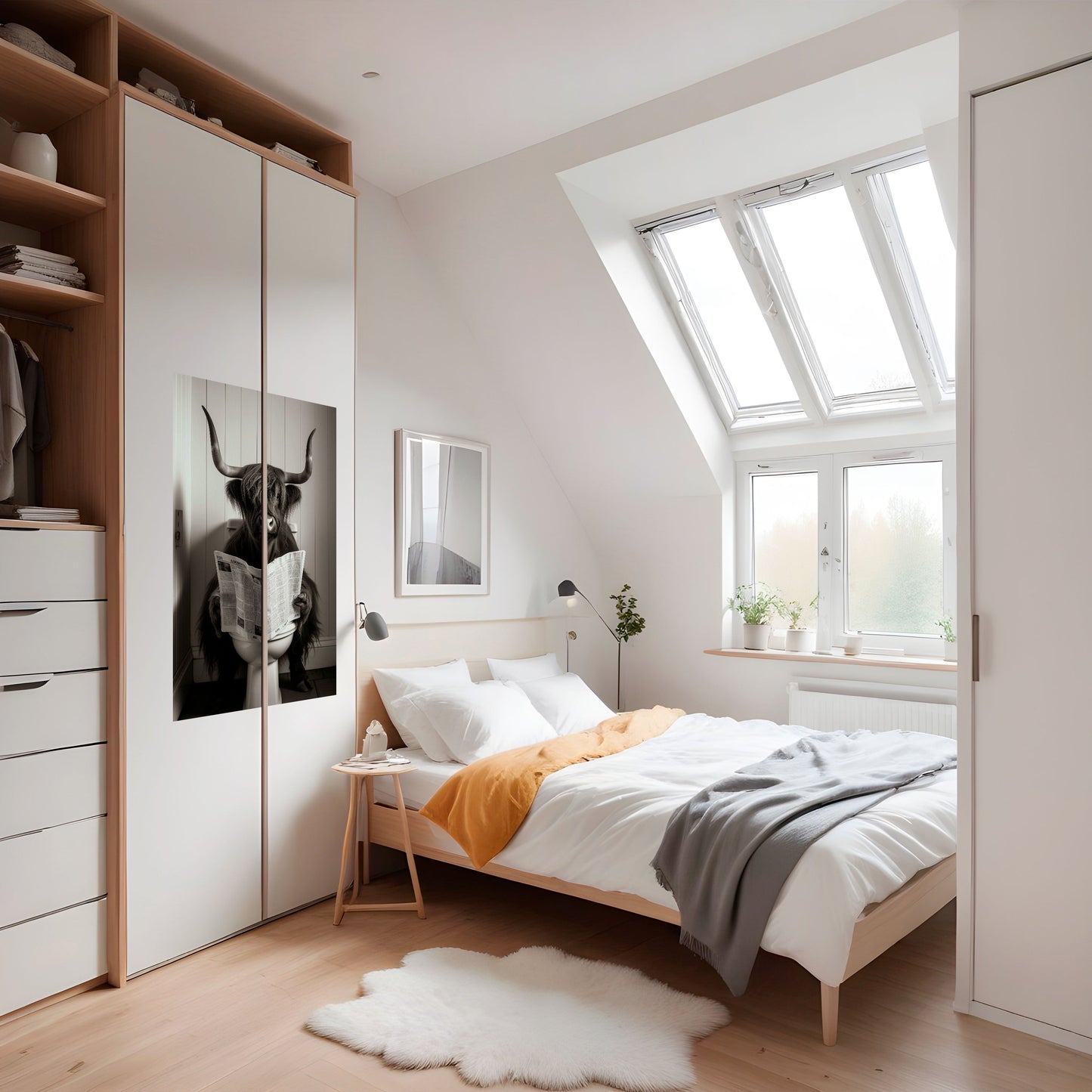 MOO-DY NEWS BREAK Poster verticale staccabile e attaccabile