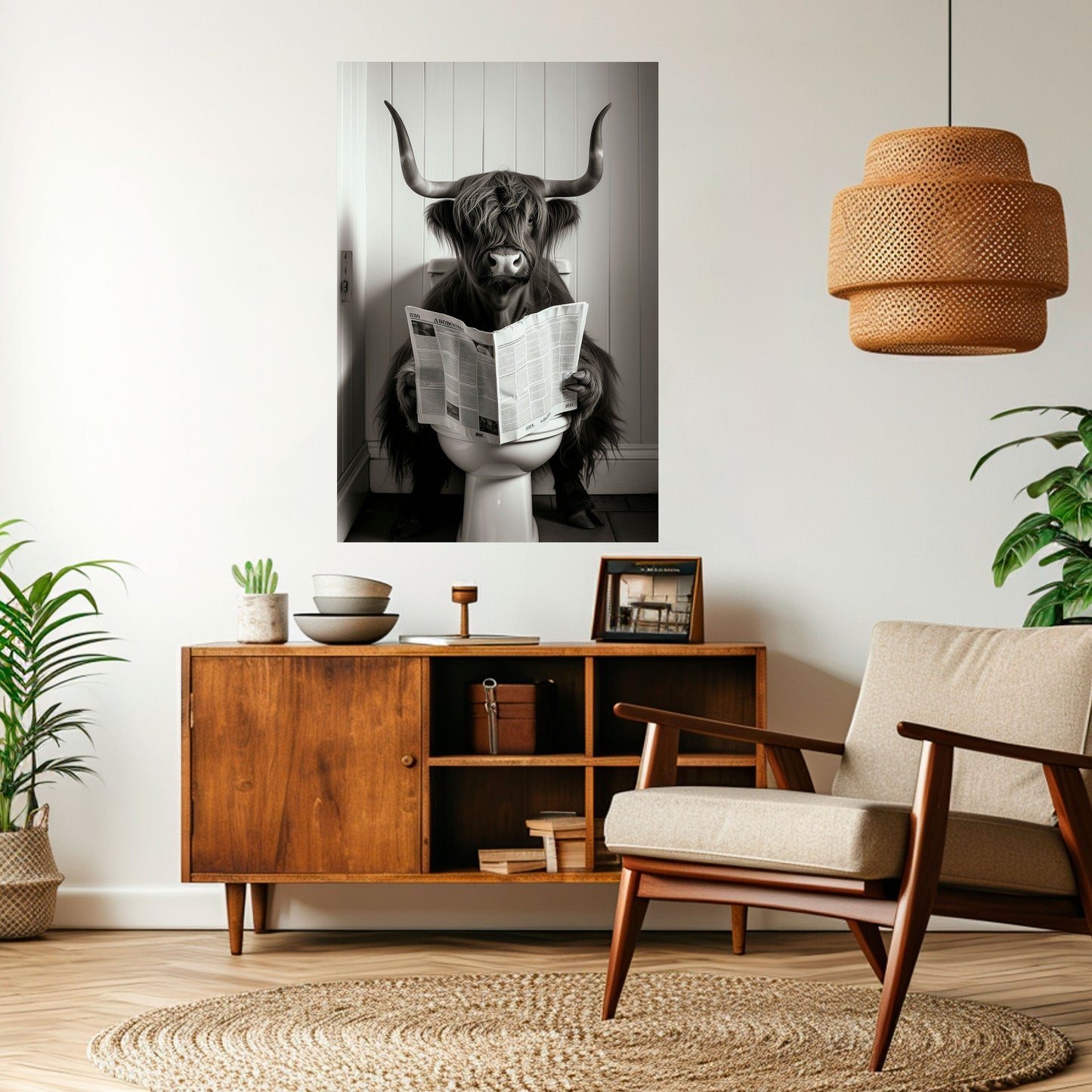 MOO-DY NEWS BREAK Poster verticale staccabile e attaccabile