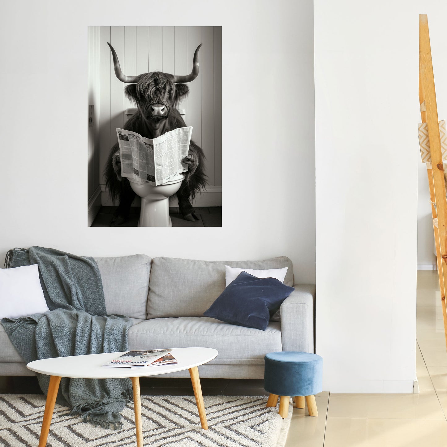 MOO-DY NEWS BREAK Poster verticale staccabile e attaccabile