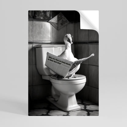 ANATRE IN CITTÀ Poster verticale staccabile e attaccabile