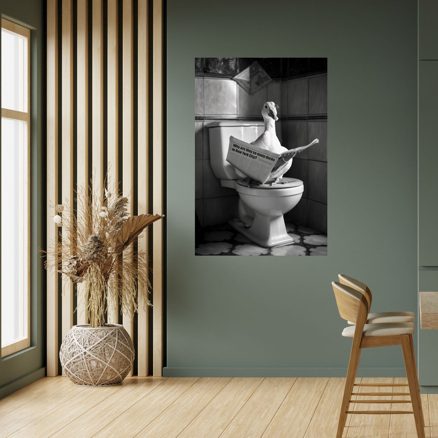 ANATRE IN CITTÀ Poster verticale staccabile e attaccabile