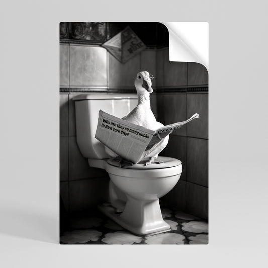 ANATRE IN CITTÀ Poster verticale staccabile e attaccabile