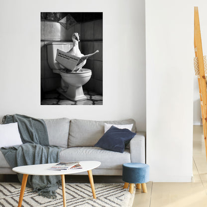 ANATRE IN CITTÀ Poster verticale staccabile e attaccabile