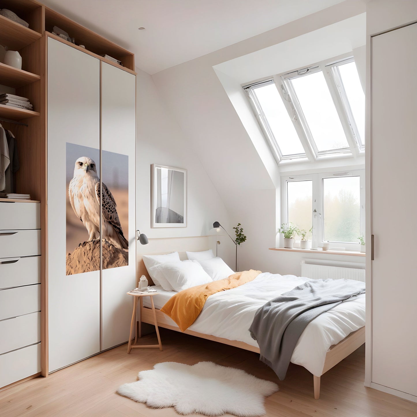 Poster verticale staccabile e attaccabile SILENT WINGS OF POWER