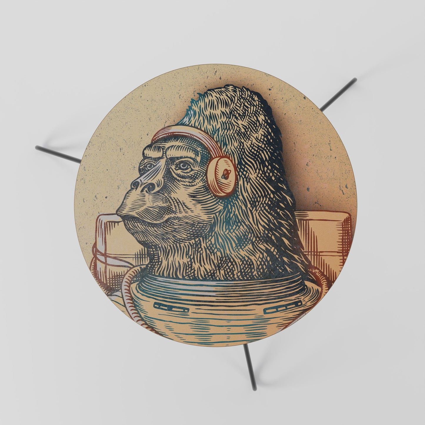 GORILLA GROOVE Tavolino da Salotto Ø60