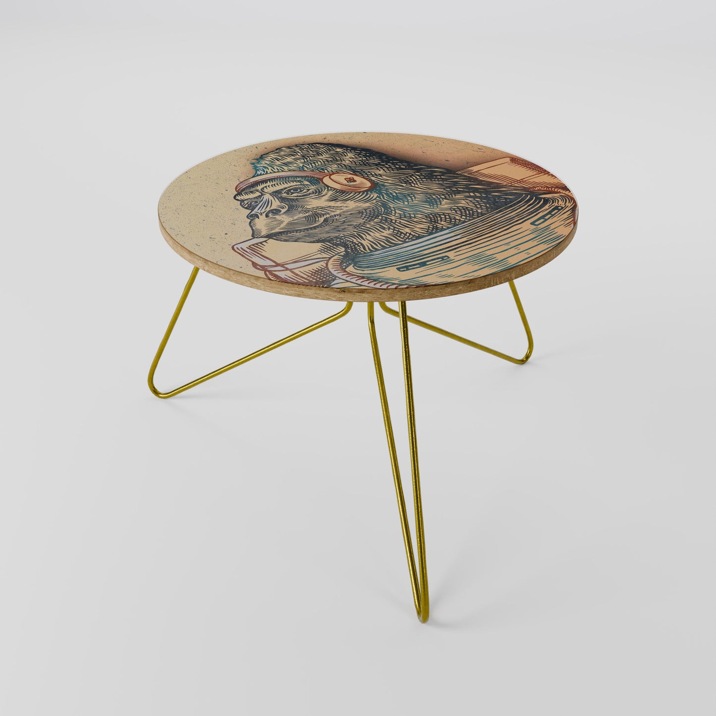 GORILLA GROOVE Tavolino da Salotto Ø60