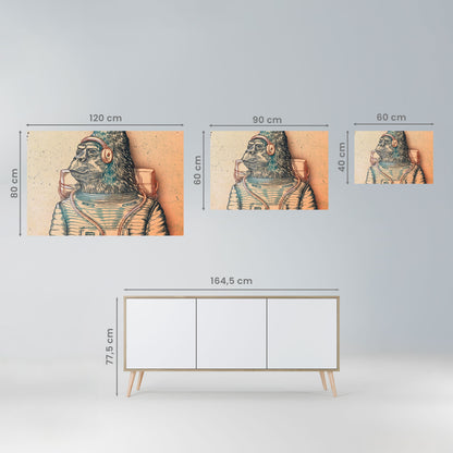 GORILLA GROOVE Poster orizzontale staccabile e attaccabile