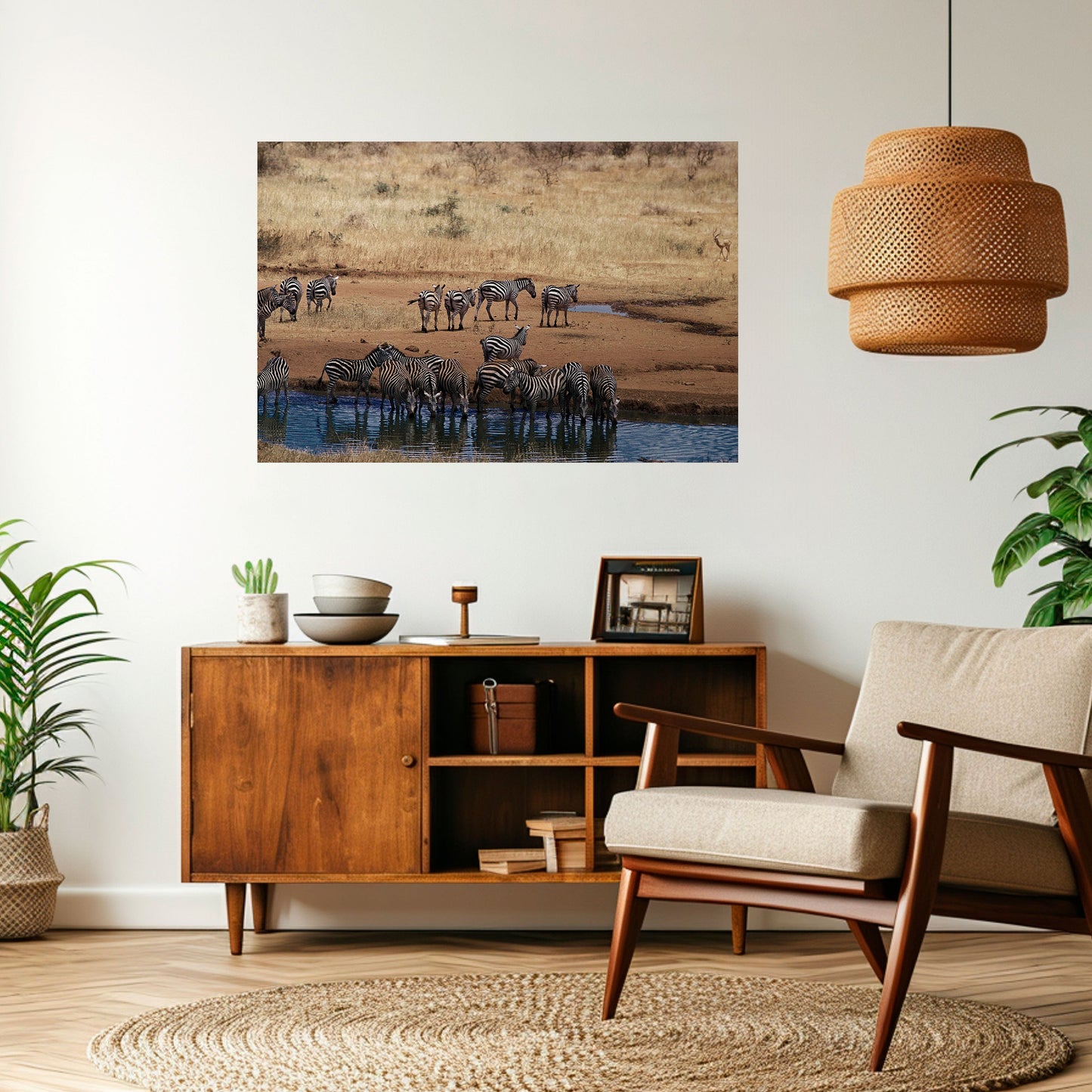 Poster orizzontale staccabile e attaccabile THE ZEBRA HARMONY