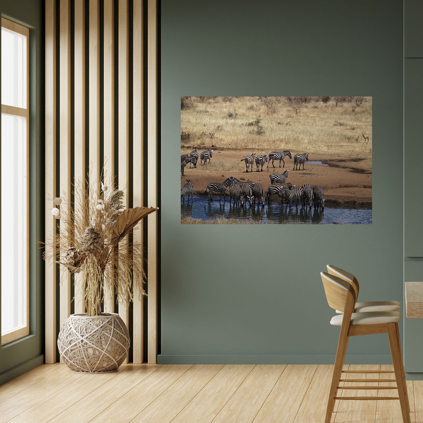 Poster orizzontale staccabile e attaccabile THE ZEBRA HARMONY