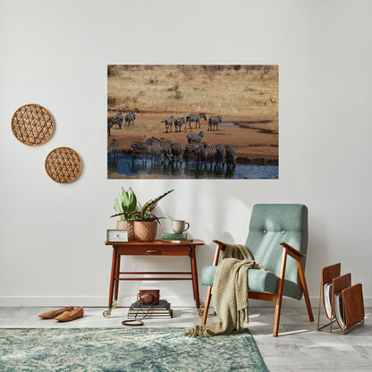 Poster orizzontale staccabile e attaccabile THE ZEBRA HARMONY