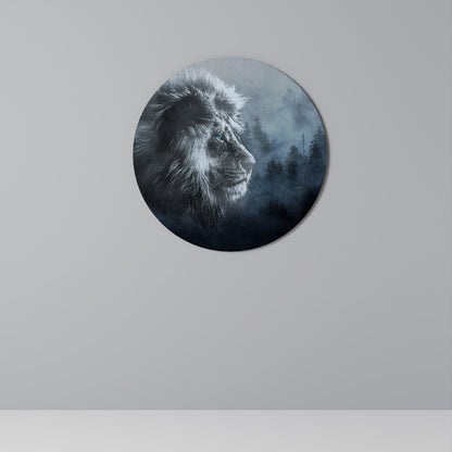 FROSTED ROYALTY Round Wall Art