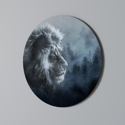FROSTED ROYALTY Round Wall Art