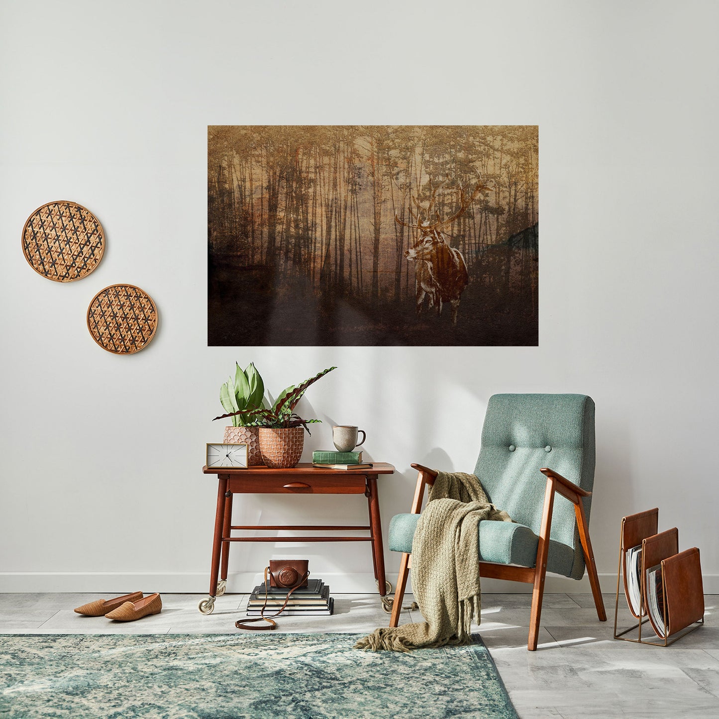 Poster orizzontale staccabile e attaccabile WHISPERING WOODS MYSTIQUE