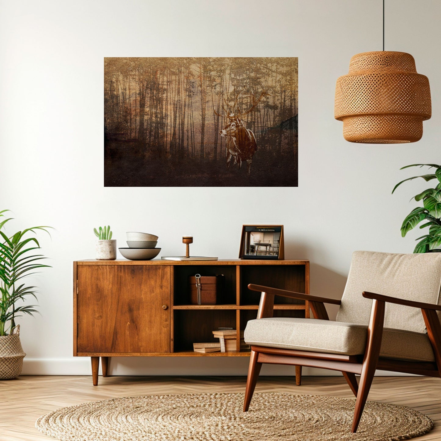 Poster orizzontale staccabile e attaccabile WHISPERING WOODS MYSTIQUE