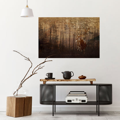 Poster orizzontale staccabile e attaccabile WHISPERING WOODS MYSTIQUE