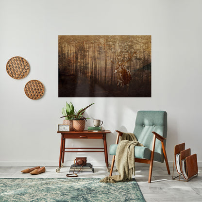 Poster orizzontale staccabile e attaccabile WHISPERING WOODS MYSTIQUE