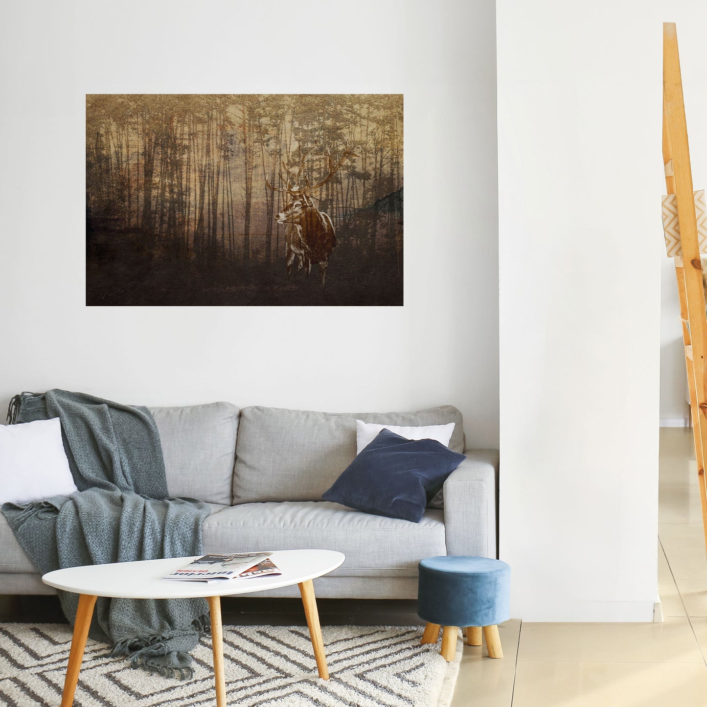 Poster orizzontale staccabile e attaccabile WHISPERING WOODS MYSTIQUE