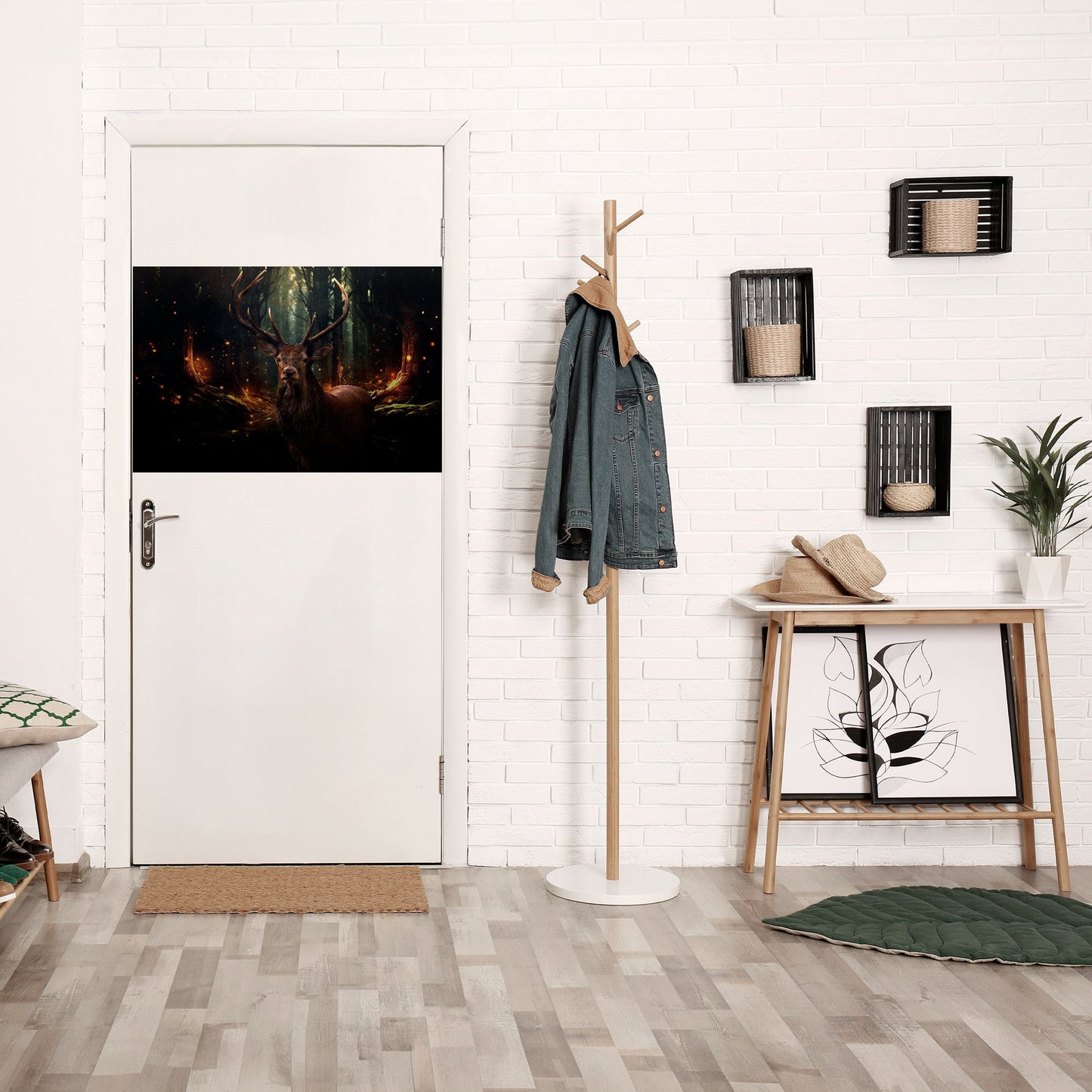 Poster orizzontale staccabile e attaccabile "GUARDIANO DELLA FORESTA INCANTATA"