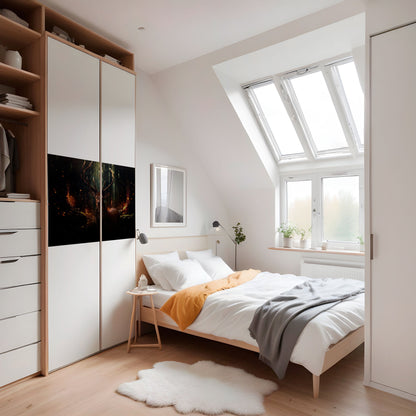 Poster orizzontale staccabile e attaccabile "GUARDIANO DELLA FORESTA INCANTATA"