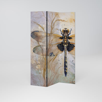 HER HIGHNESS DRAGONFLY - Divisorio decorativo per ambienti a 3 pannelli