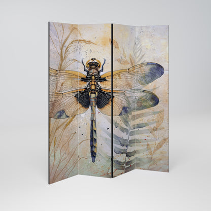HER HIGHNESS DRAGONFLY Decorative 4-Panel Room Divider