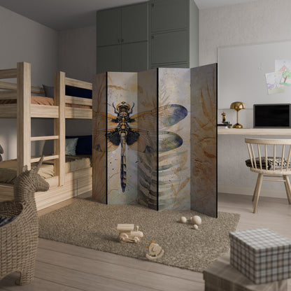 HER HIGHNESS DRAGONFLY - Divisorio decorativo per ambienti a 5 pannelli