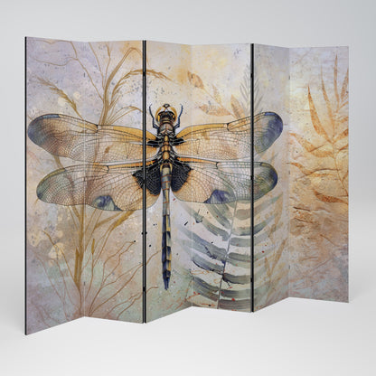 HER HIGHNESS DRAGONFLY - Divisorio decorativo per ambienti a 6 pannelli