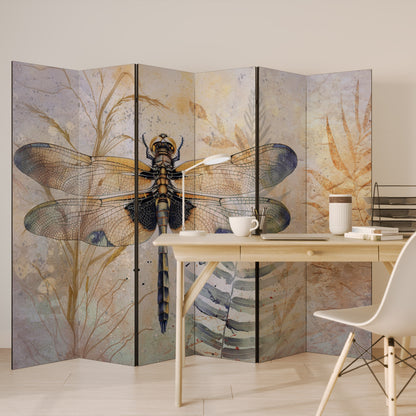 HER HIGHNESS DRAGONFLY - Divisorio decorativo per ambienti a 6 pannelli
